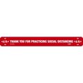 Nmc Thank You Social Distancing Floor Strip, WFS78ARD WFS78ARD